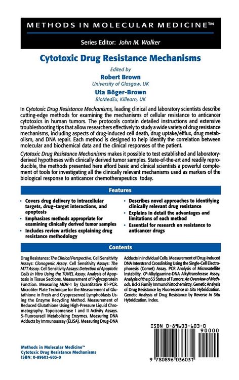 Produktbild: Cytotoxic Drug Resistance Mechanisms
