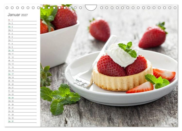 Produktbild: Mhhh... Kuchenzeit Mein K&uuml;chenplaner (Wandkalender 2027 DIN A4 quer), CALVENDO Monatskalender