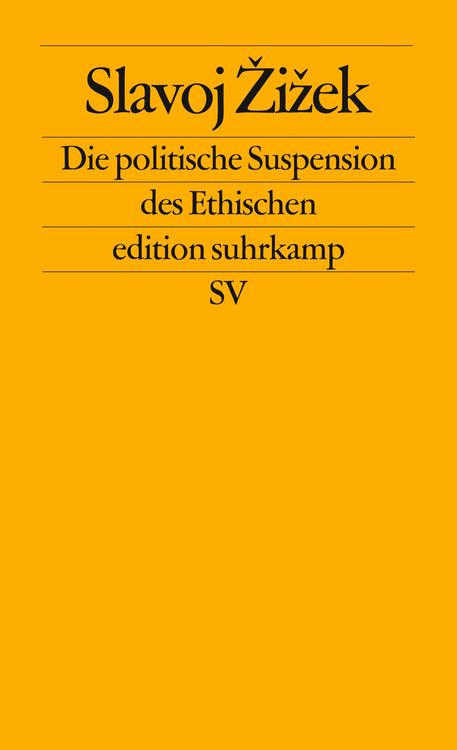 Produktbild: Die politische Suspension des Ethischen