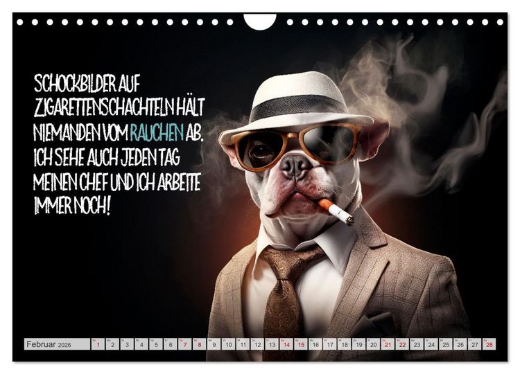 Produktbild: ULTRAKRASS Knallharte Hunde (Wandkalender 2026 DIN A4 quer), CALVENDO Monatskalender
