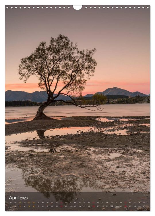 Produktbild: Naturparadies Neuseeland (Wandkalender 2026 DIN A3 hoch), CALVENDO Monatskalender