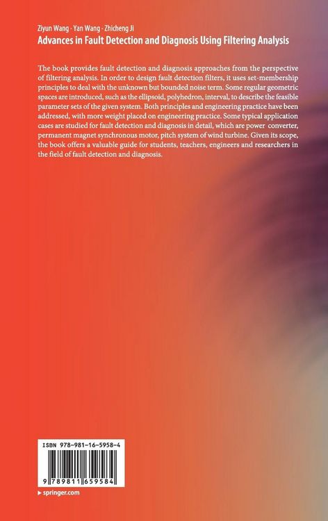 Produktbild: Advances in Fault Detection and Diagnosis Using Filtering Analysis