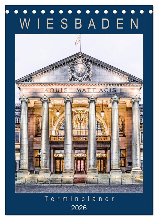 Produktbild: Wiesbaden Terminplaner (Tischkalender 2026 DIN A5 hoch), CALVENDO Monatskalender