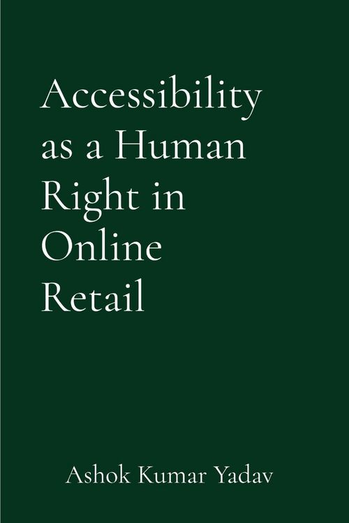 Produktbild: Accessibility as a Human Right in Online Retail
