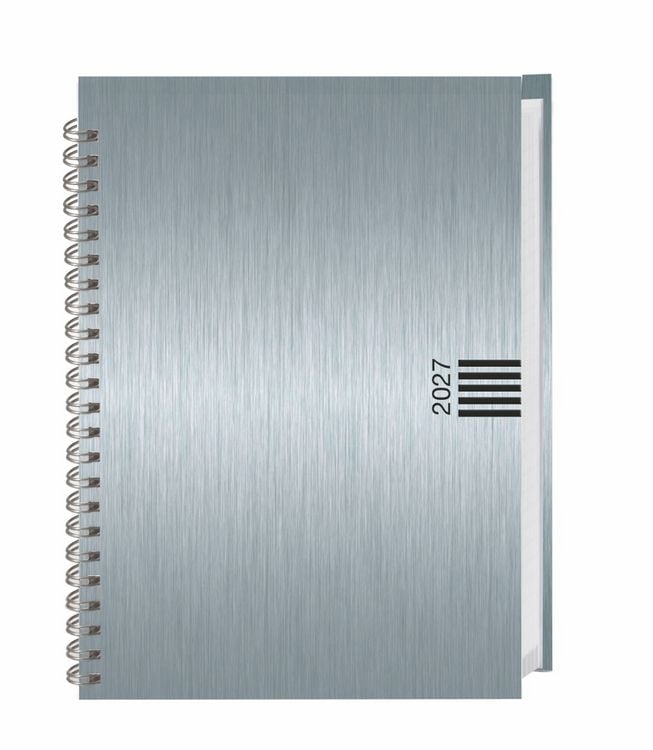 Produktbild: Wochen-Cheftimer A5, Alu silber 2027