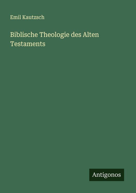 Produktbild: Biblische Theologie des Alten Testaments