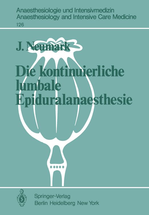 Produktbild: Die kontinuierliche lumbale Epiduralanaesthesie