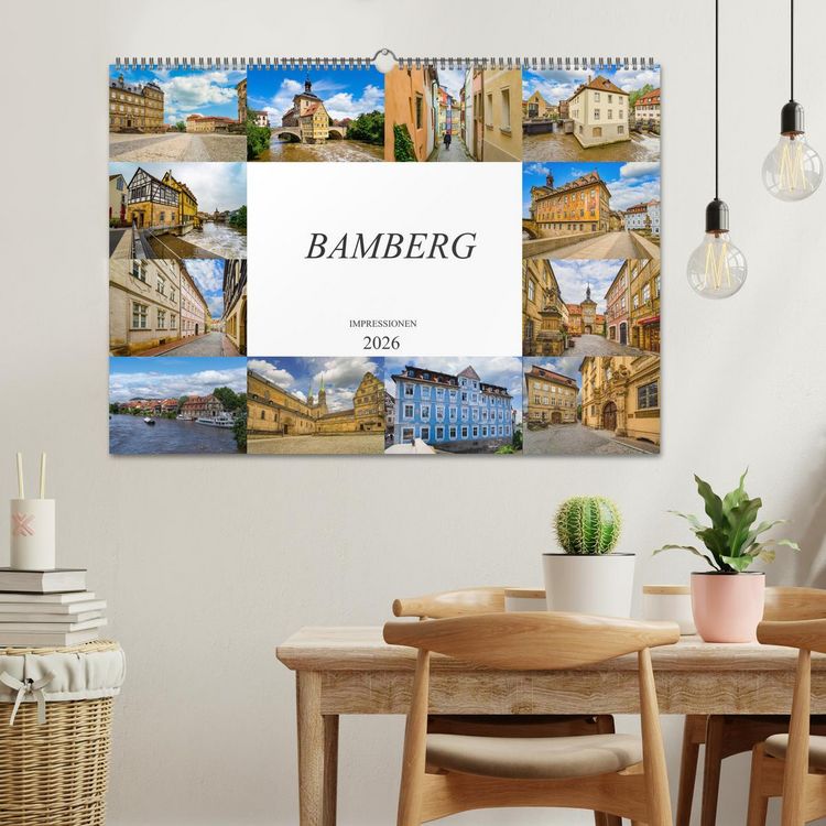 Produktbild: Bamberg Impressionen (Wandkalender 2026 DIN A2 quer), CALVENDO Monatskalender