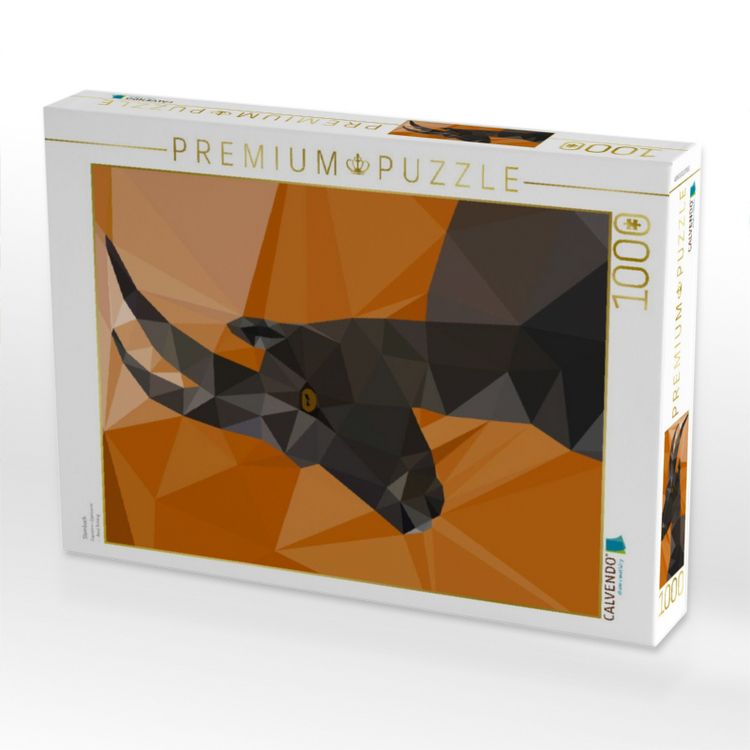 Produktbild: CALVENDO Puzzle Steinbock | 1000 Teile Lege-Gr&ouml;&szlig;e 64x48cm Foto-Puzzle f&uuml;r gl&uuml;ckliche Stunden