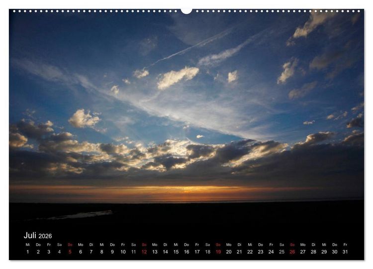 Produktbild: NORDSEE IMPRESSIONEN (Wandkalender 2026 DIN A2 quer), CALVENDO Monatskalender