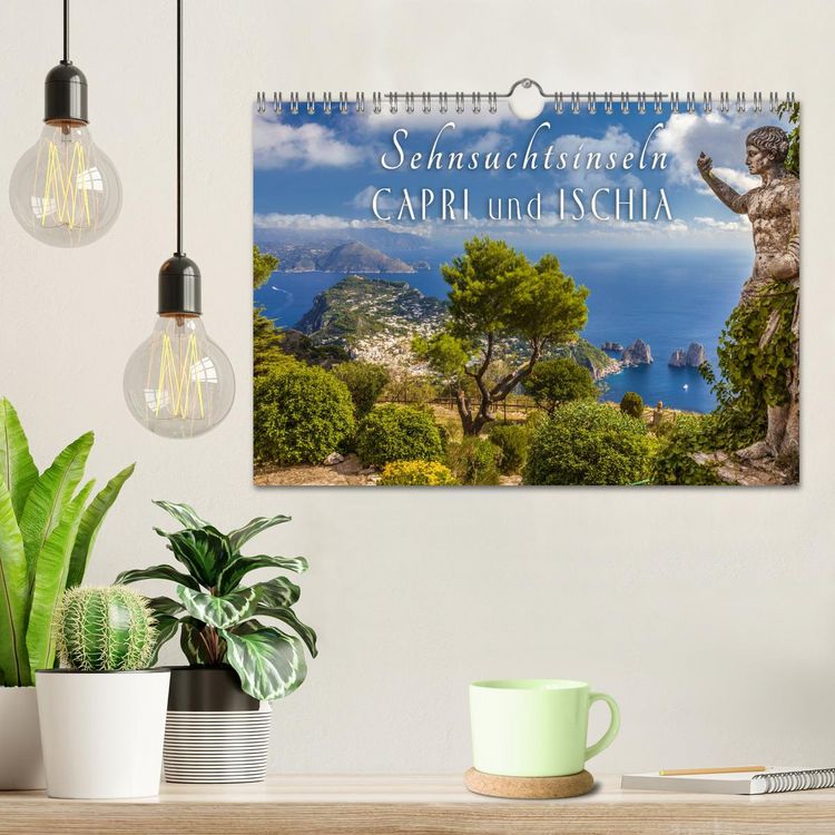 Produktbild: Sehnsuchtsinseln Capri und Ischia (Wandkalender 2026 DIN A4 quer), CALVENDO Monatskalender