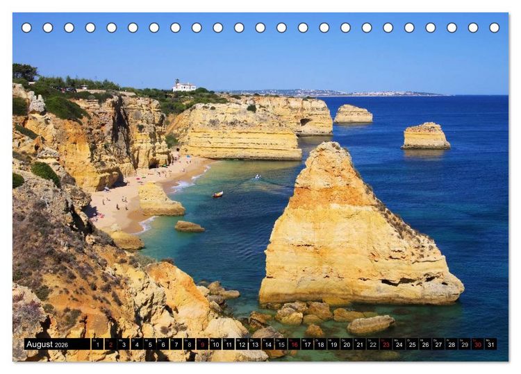 Produktbild: Algarve (Tischkalender 2026 DIN A5 quer), CALVENDO Monatskalender