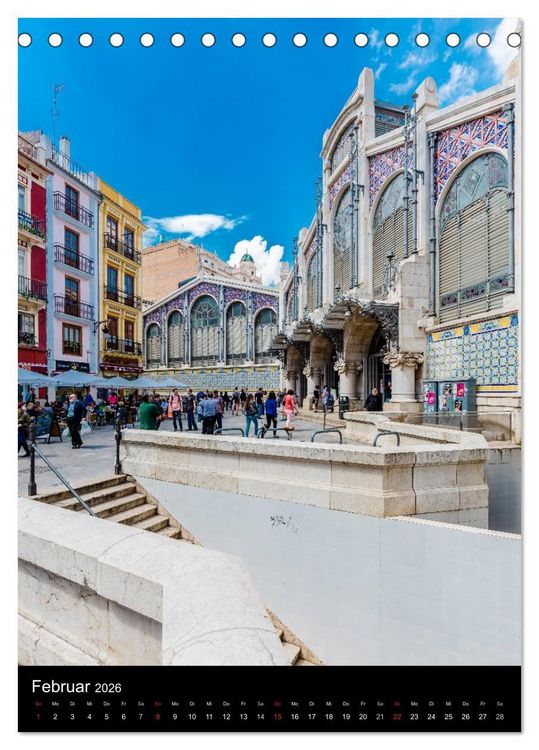 Produktbild: Valencia entdecken (Tischkalender 2026 DIN A5 hoch), CALVENDO Monatskalender