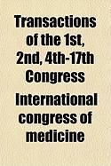 Produktbild: Transactions of the 1st, 2nd, 4th-17th Congress