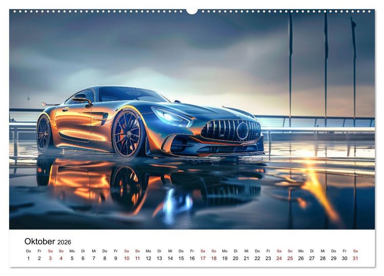 Produktbild: Schnelle Sportwagen (Wandkalender 2026 DIN A2 quer), CALVENDO Monatskalender