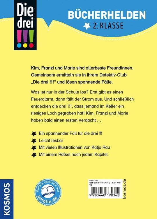 Produktbild: Die drei !!!, Bücherhelden 2. Klasse, Alarm in der Schule