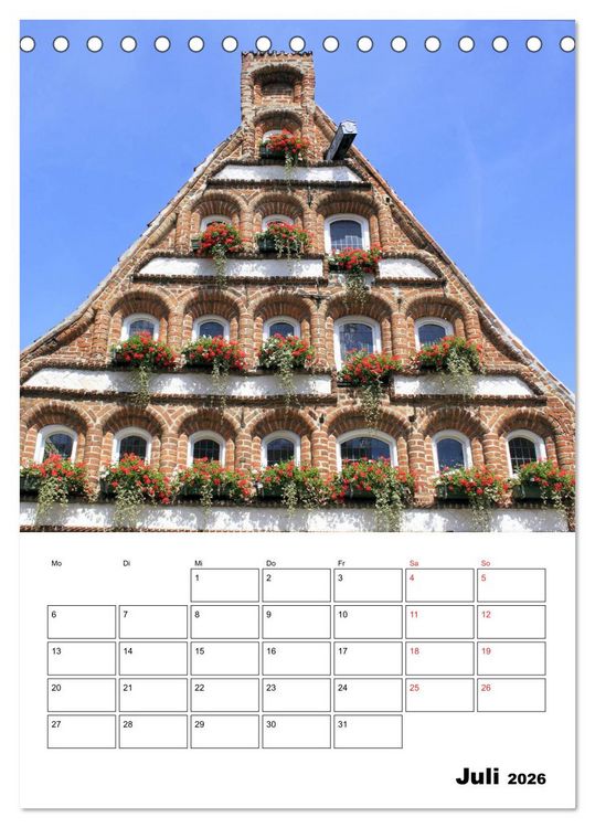 Produktbild: L&uuml;neburg, von der sch&ouml;nsten Seite (Tischkalender 2026 DIN A5 hoch), CALVENDO Monatskalender