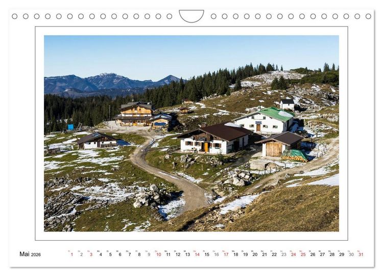 Produktbild: Unterwegs in den Chiemgauer Alpen (Wandkalender 2026 DIN A4 quer), CALVENDO Monatskalender