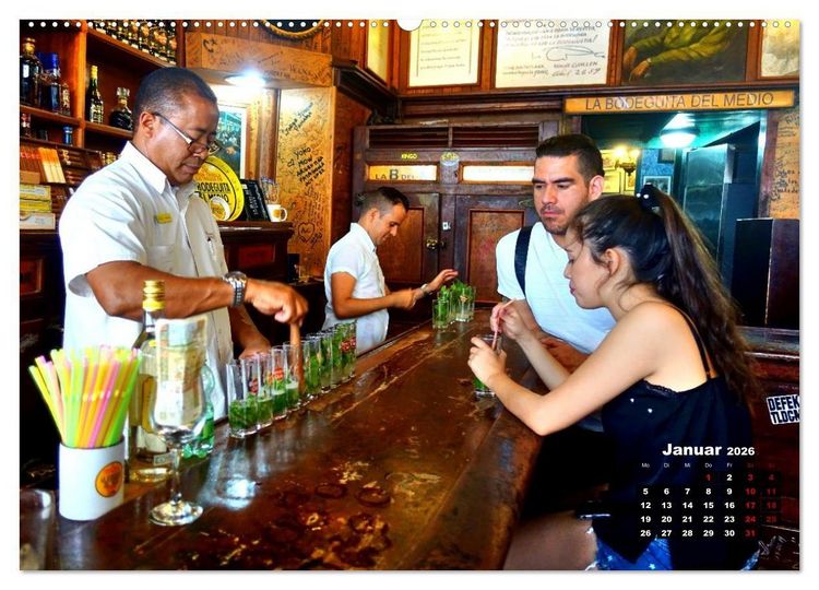 Produktbild: Mojito und mehr - CUBA COCKTAILS (Wandkalender 2026 DIN A2 quer), CALVENDO Monatskalender