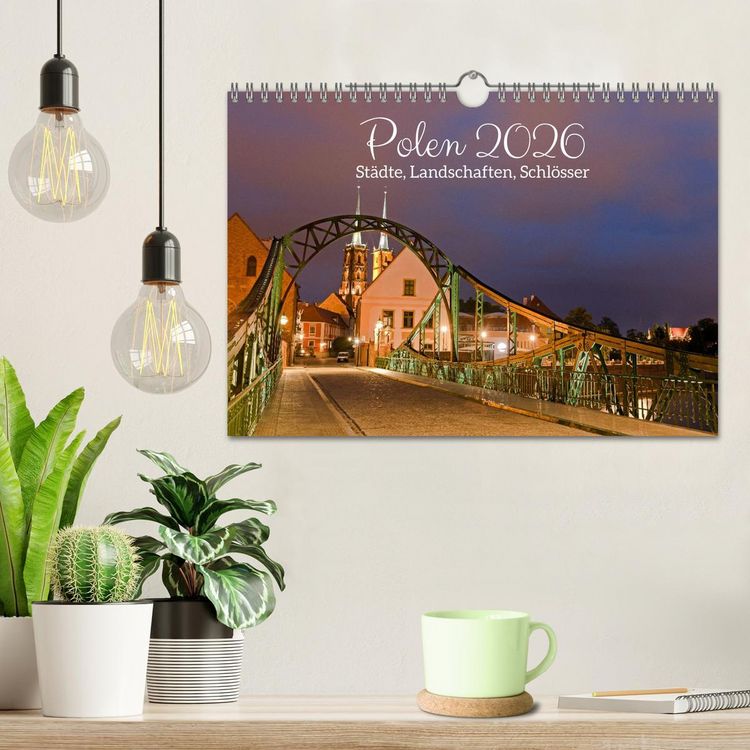 Produktbild: Polen - St&auml;dte, Landschaften, Schl&ouml;sser (Wandkalender 2026 DIN A4 quer), CALVENDO Monatskalender
