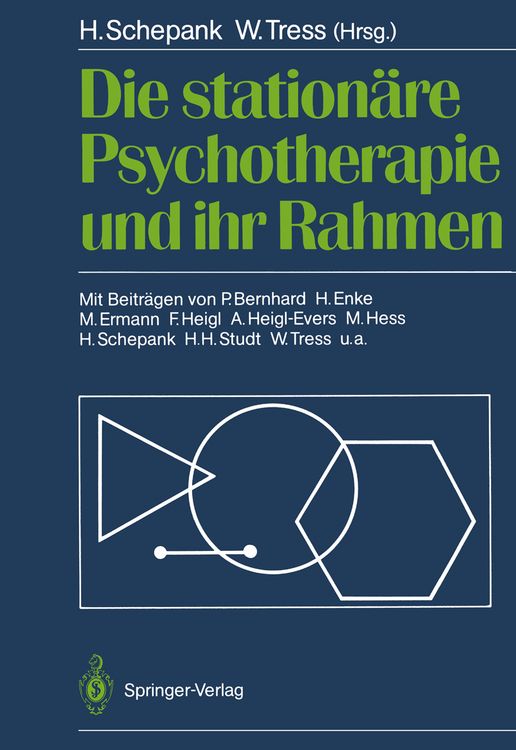 Produktbild: Die station&auml;re Psychotherapie und ihr Rahmen