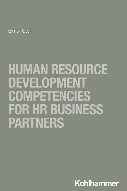 Produktbild: Human Resource Development Competencies for HR Business Partners