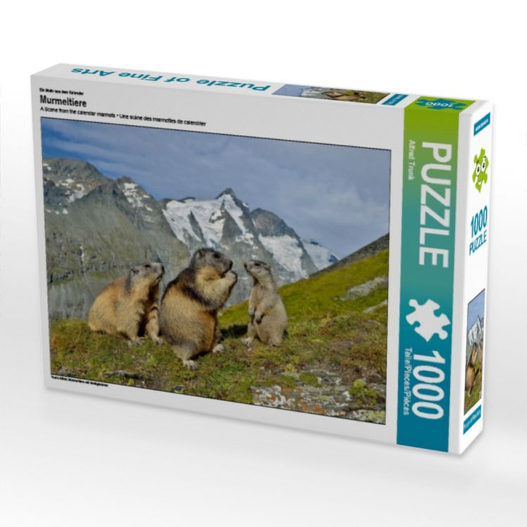 Produktbild: Ein Motiv aus dem Kalender Murmeltiere (Puzzle)
