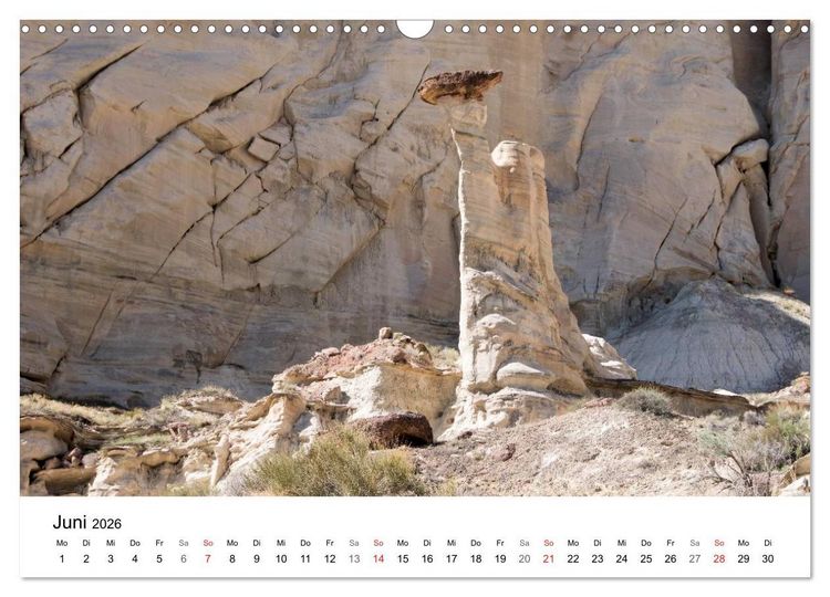 Produktbild: Felsen und Steine in fantastischen Farben und Formen (Wandkalender 2026 DIN A3 quer), CALVENDO Monatskalender