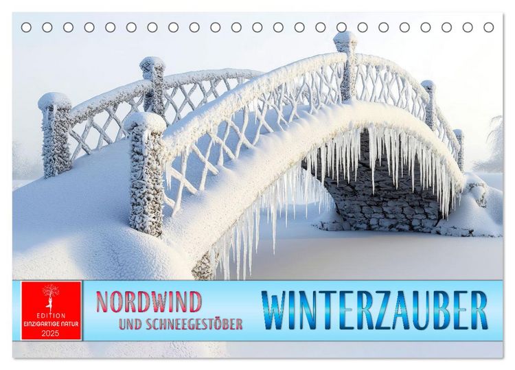 Produktbild: Winterzauber - Nordwind und Schneegest&ouml;ber (Tischkalender 2026 DIN A5 quer), CALVENDO Monatskalender