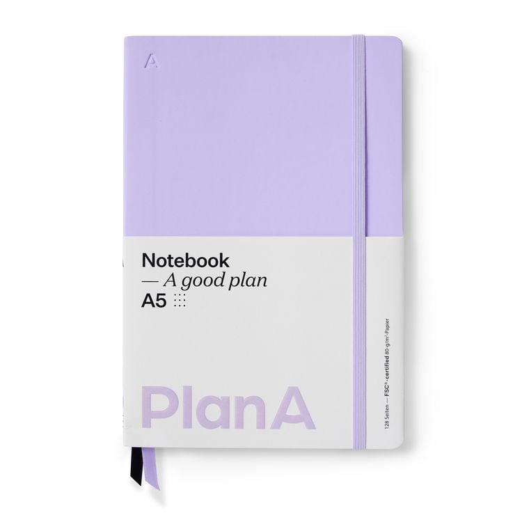 Produktbild: Notizbuch A5 Softcover Punktiert Mauve Purple