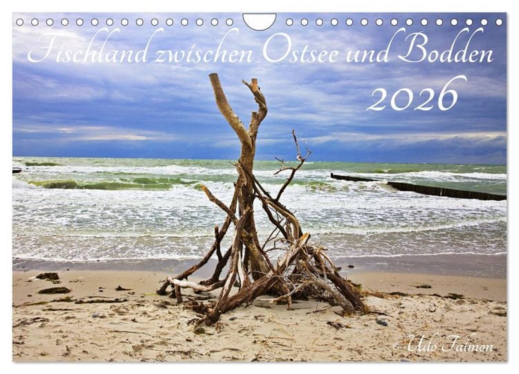 Produktbild: Fischland zwischen Ostsee und Bodden (Wandkalender 2026 DIN A4 quer), CALVENDO Monatskalender