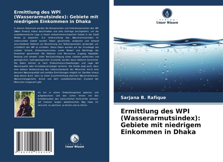 Produktbild: Ermittlung des WPI (Wasserarmutsindex): Gebiete mit niedrigem Einkommen in Dhaka