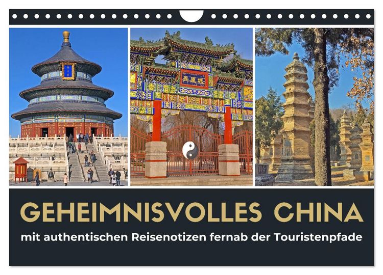 Produktbild: Geheimnisvolles China 2026 (Wandkalender 2026 DIN A4 quer), CALVENDO Monatskalender