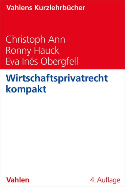Bild vom Artikel Wirtschaftsprivatrecht kompakt vom Autor Christoph Ann