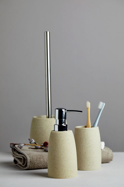 Produktbild: WC-Garnitur Mod. Goa Beige, in Naturstein-Optik