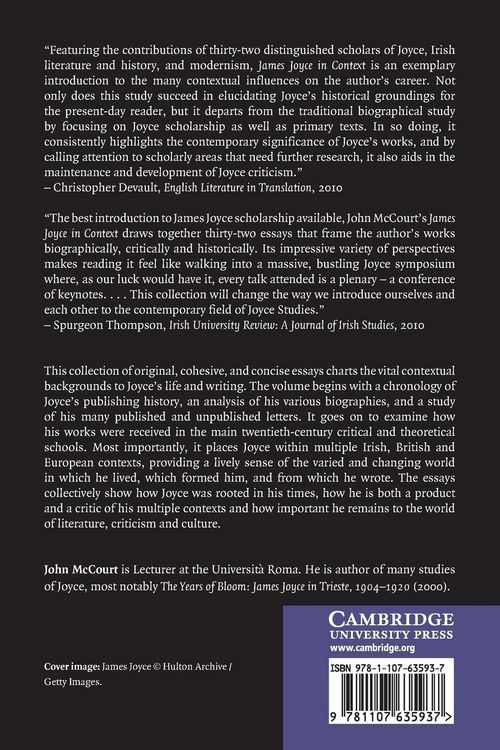 Produktbild: James Joyce in Context
