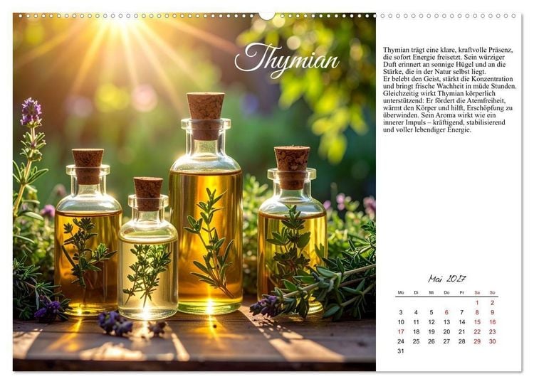 Produktbild: Heilsame Aroma&ouml;le (Wandkalender 2027 DIN A2 quer), CALVENDO Monatskalender