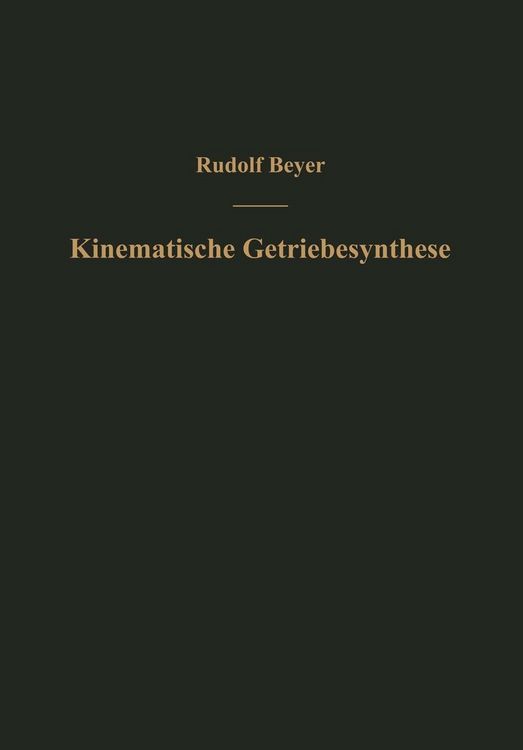 Produktbild: Kinematische Getriebesynthese
