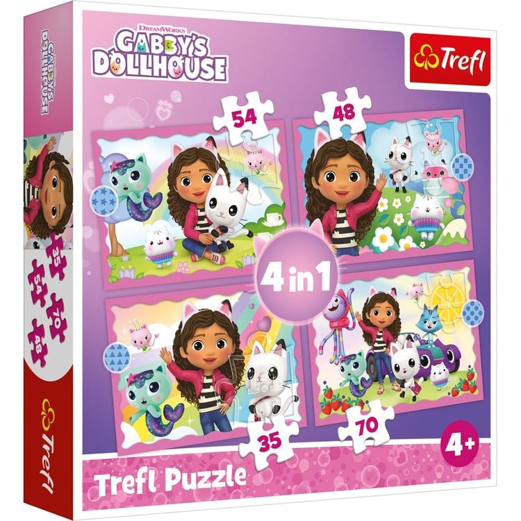 Produktbild: 4 in 1 Puzzle - Gabby's Dollhouse