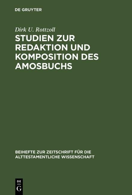Produktbild: Studien zur Redaktion und Komposition des Amosbuchs