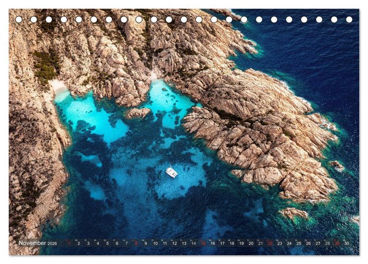 Produktbild: Sardinien - Karibik des Mittelmeers (Tischkalender 2026 DIN A5 quer), CALVENDO Monatskalender