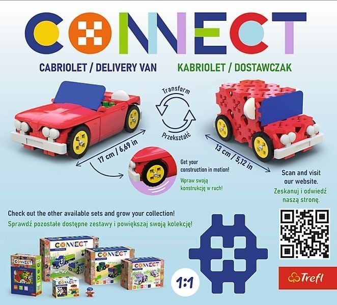 Produktbild: CONNECT S - Cabrio / Lieferfahrzeug 87 Teile + Anleitung