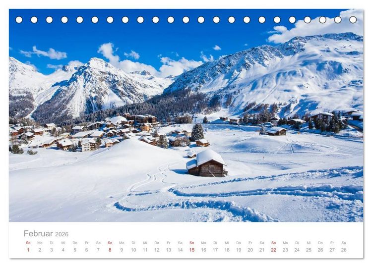 Produktbild: Reise durch die SCHWEIZ (Tischkalender 2026 DIN A5 quer), CALVENDO Monatskalender