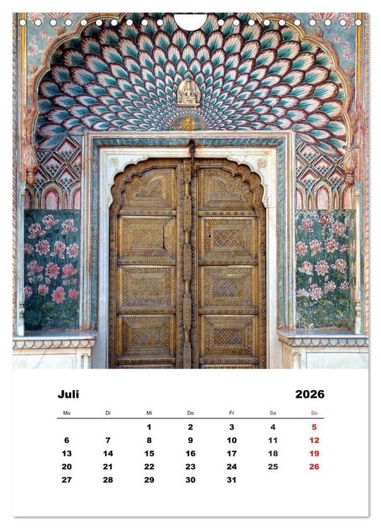 Produktbild: Indien erleben (Wandkalender 2026 DIN A4 hoch), CALVENDO Monatskalender