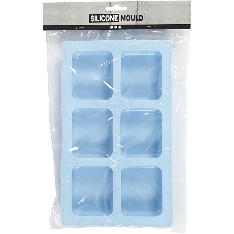 Produktbild: Creativ Company Silikonform, H 2,5 cm, L 26 cm, B 15,5 cm, Lochgr&ouml;&szlig;e 70x59 mm, 100 ml, 1 Stk