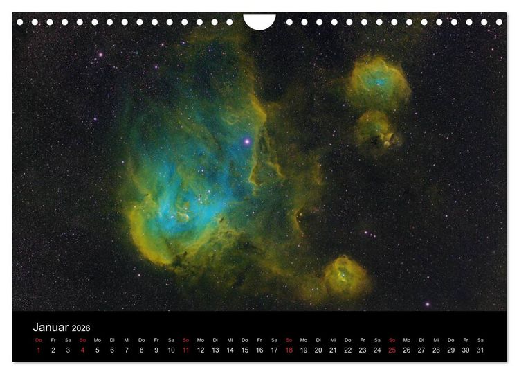 Produktbild: Universum - Eine Reise zu den Sternen (Wandkalender 2026 DIN A4 quer), CALVENDO Monatskalender