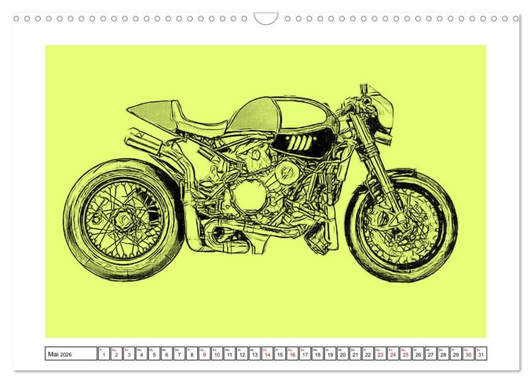 Produktbild: Motor Craft Motorr&auml;der (Wandkalender 2026 DIN A3 quer), CALVENDO Monatskalender