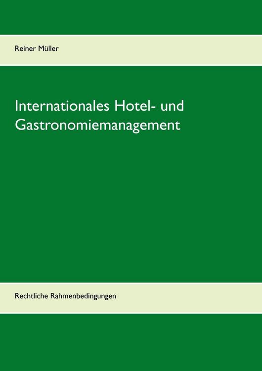 Produktbild: Internationales Hotel- und Gastronomiemanagement