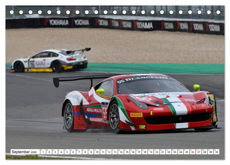 Produktbild: Faszination GT3 RACING (Tischkalender 2026 DIN A5 quer), CALVENDO Monatskalender