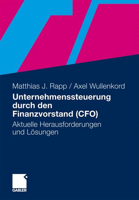 Produktbild: Unternehmenssteuerung durch den Finanzvorstand (CFO)